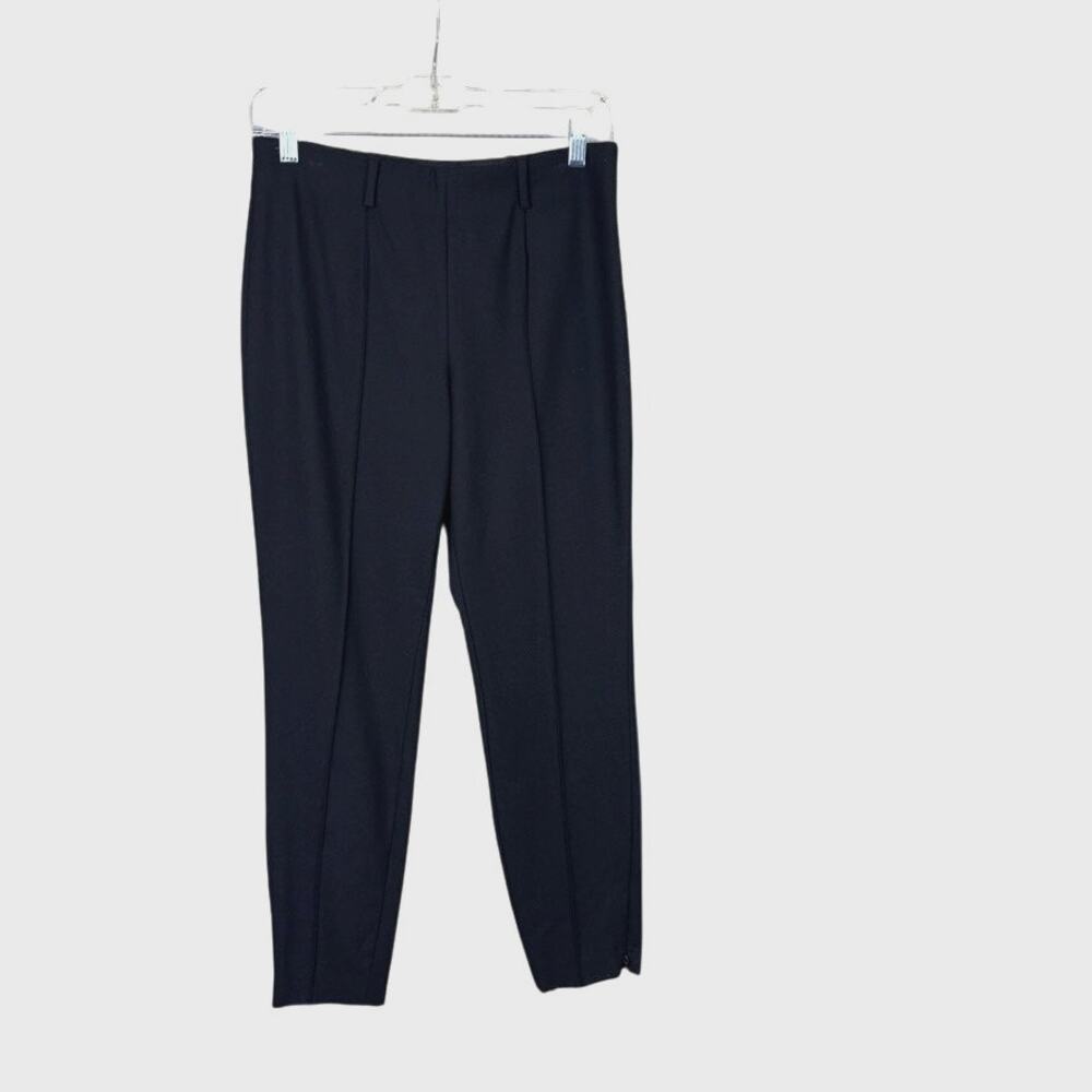 Elizabeth & James Wool Blend Skinny Ankle Zip Pull-On Pants Black 4